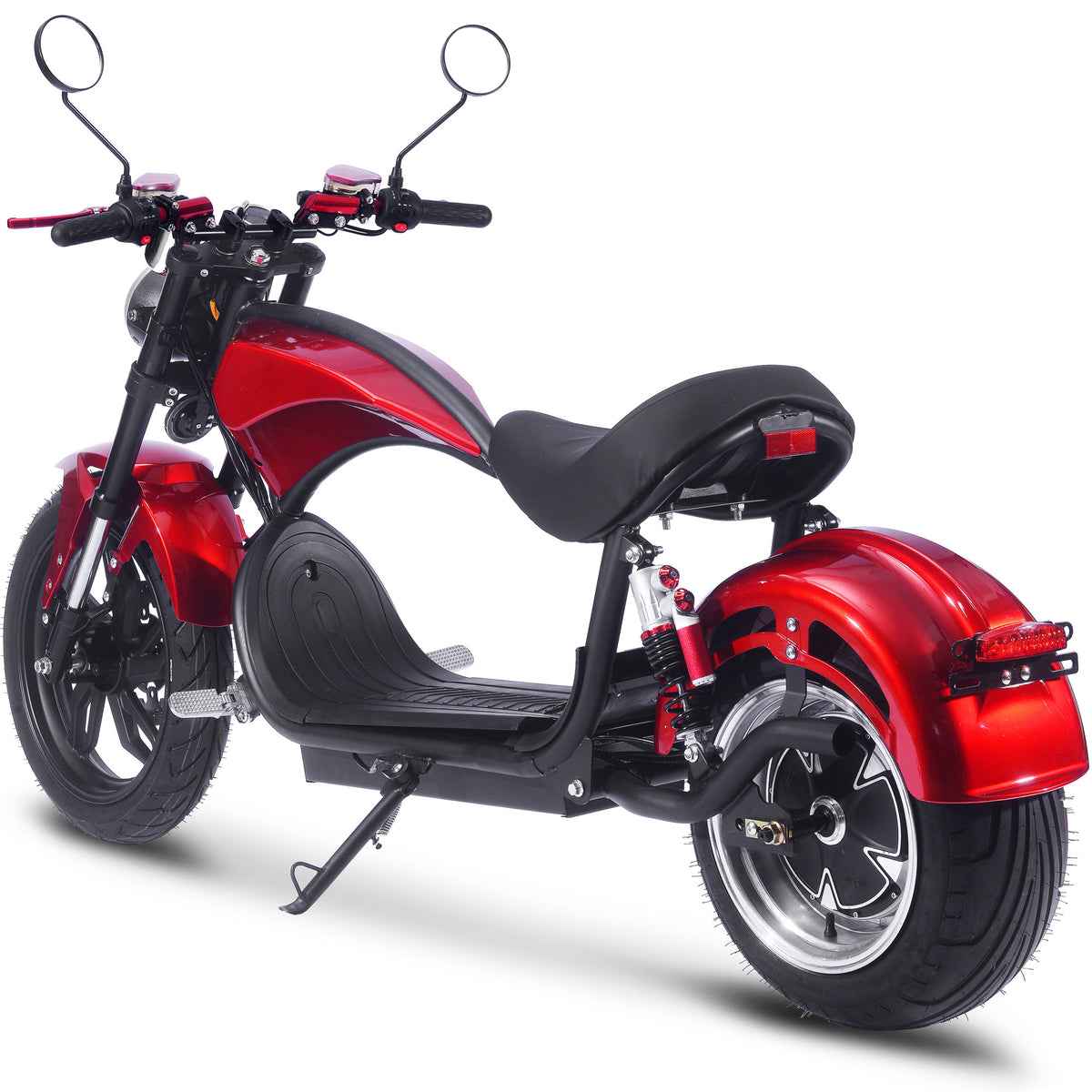 MotoTec Raven 60v 30ah 2500w Lithium Electric Scooter Red by SalePriced.net