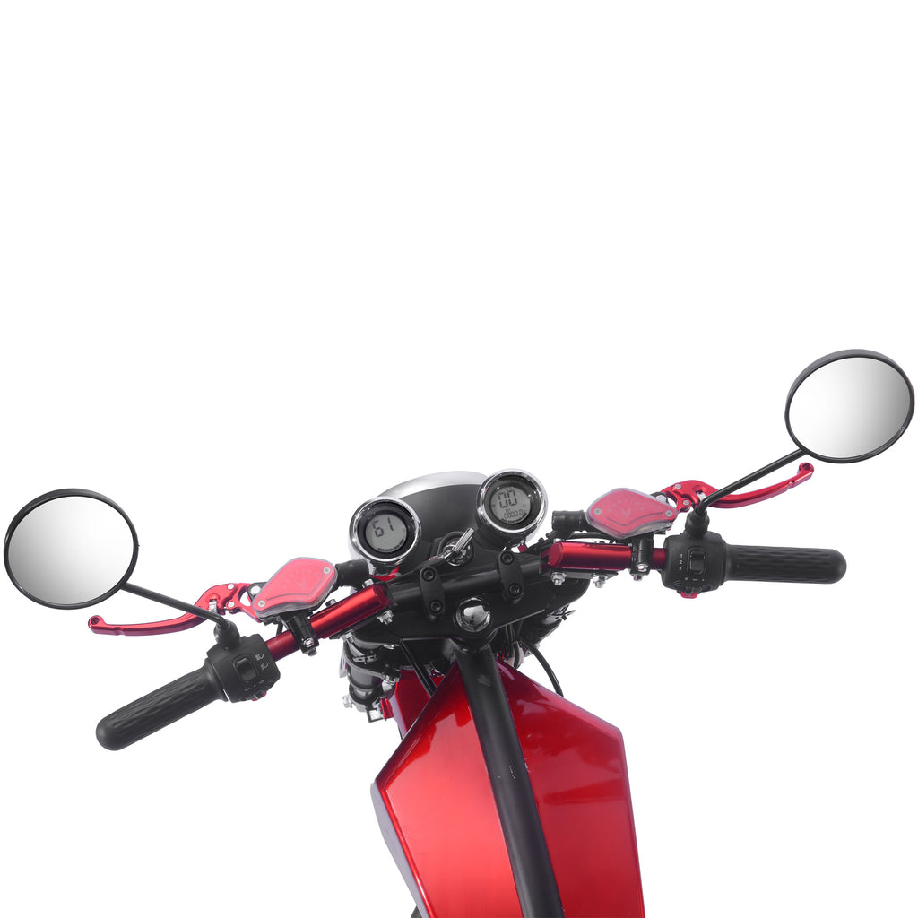 MotoTec Raven 60v 30ah 2500w Lithium Electric Scooter Red by SalePriced.net