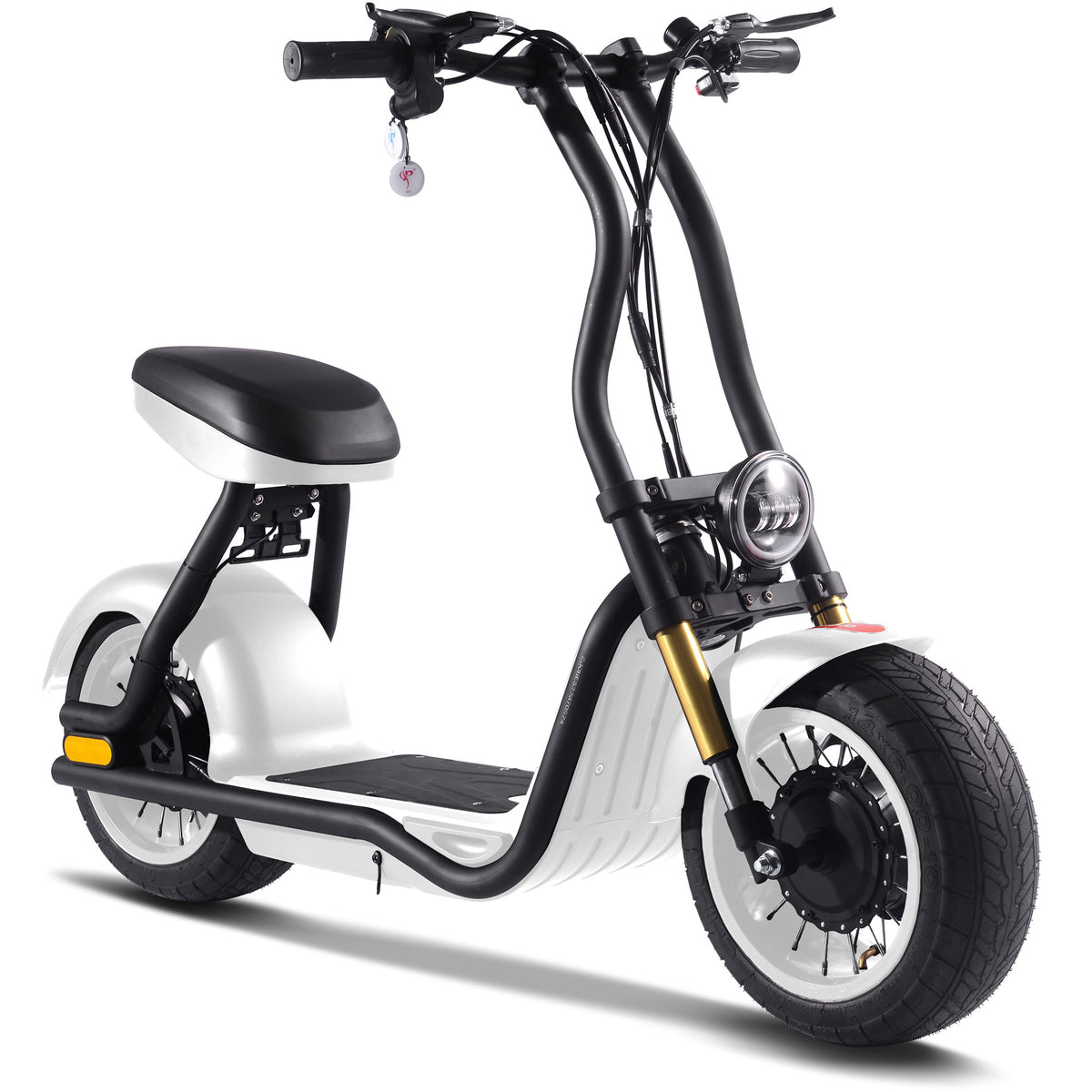 MotoTec Diablo 48v 1000w Lithium Electric Scooter White by SalePriced.net