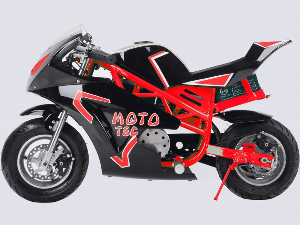 MotoTec 36v 500w Electric Pocket Bike GT Red by SalePriced.net