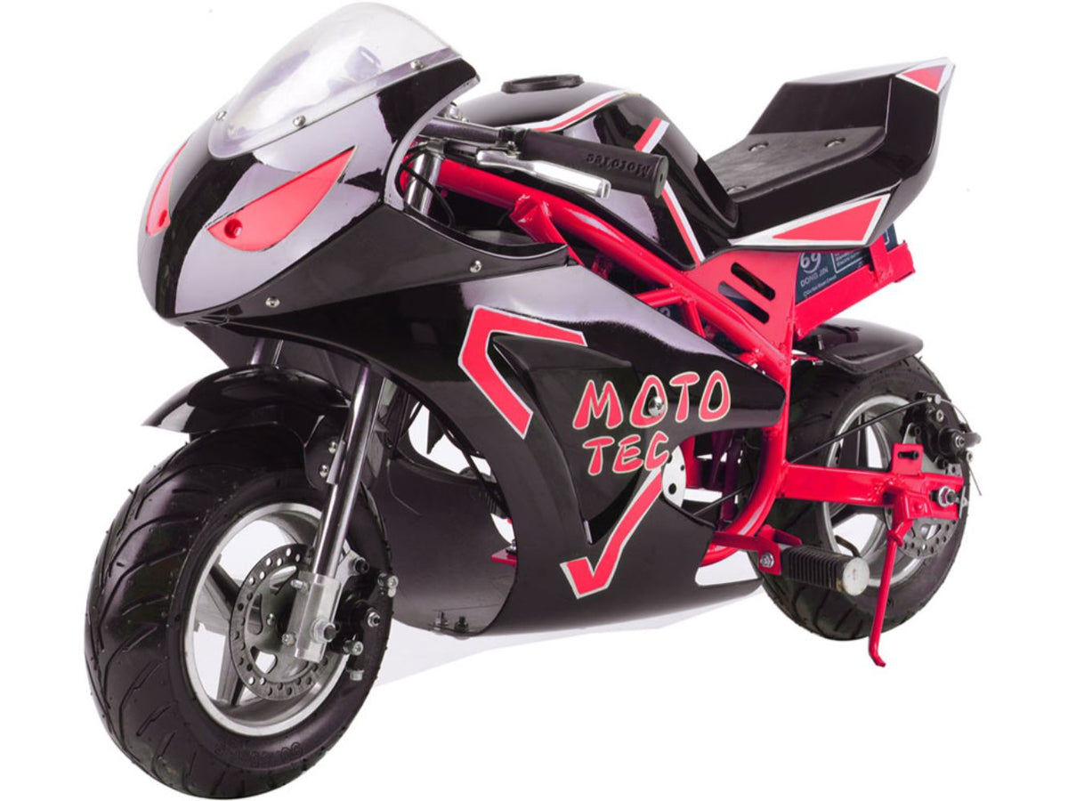 MotoTec 36v 500w Electric Pocket Bike GT Red by SalePriced.net