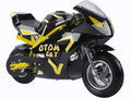 MotoTec 36v 500w Electric Pocket Bike GT Yellow by SalePriced.net