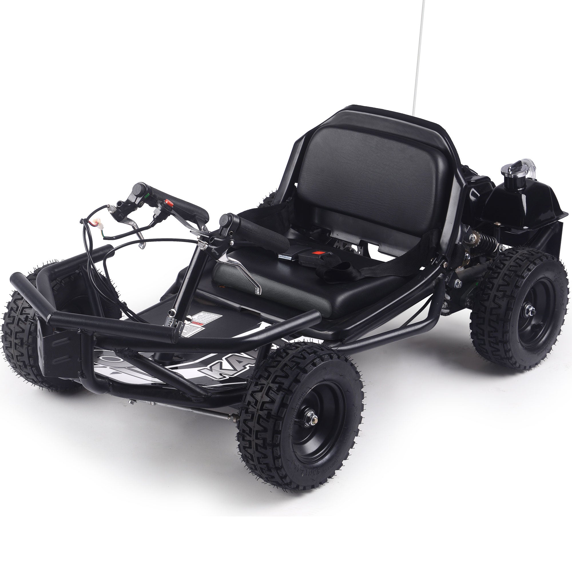 MotoTec Sandman Kids Gas Powered 49cc Go Kart Black