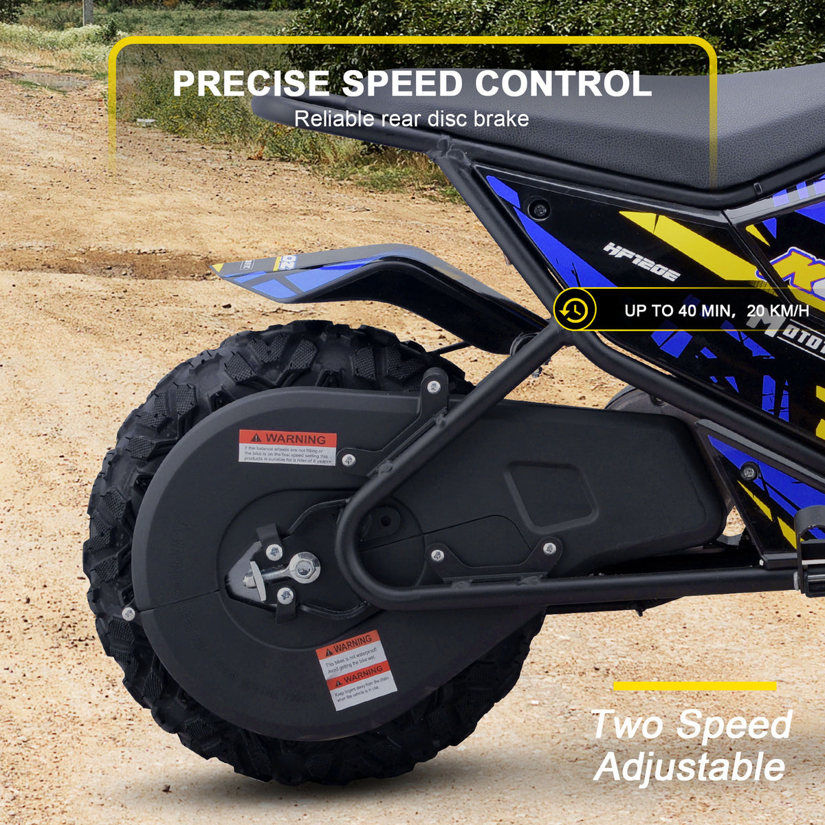 MotoTec 24v 250w (HP120E) Electric Powered Mini Bike Blue by SalePriced.net
