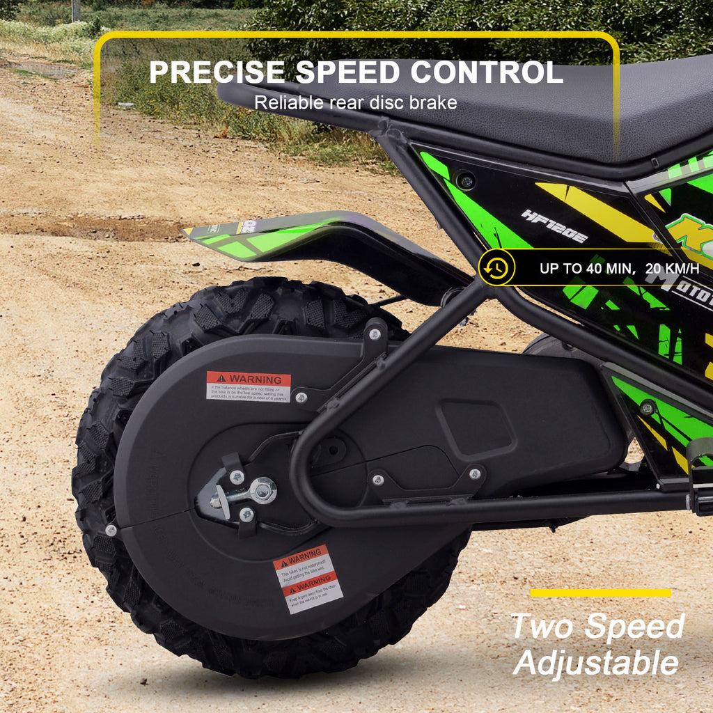 MotoTec 24v 250w (HP120E) Electric Powered Mini Bike Green by SalePriced.net