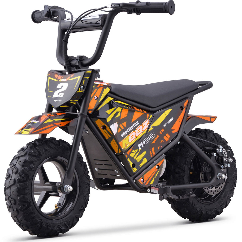 MotoTec 24v 250w (HP120E) Electric Powered Mini Bike Orange by SalePriced.net