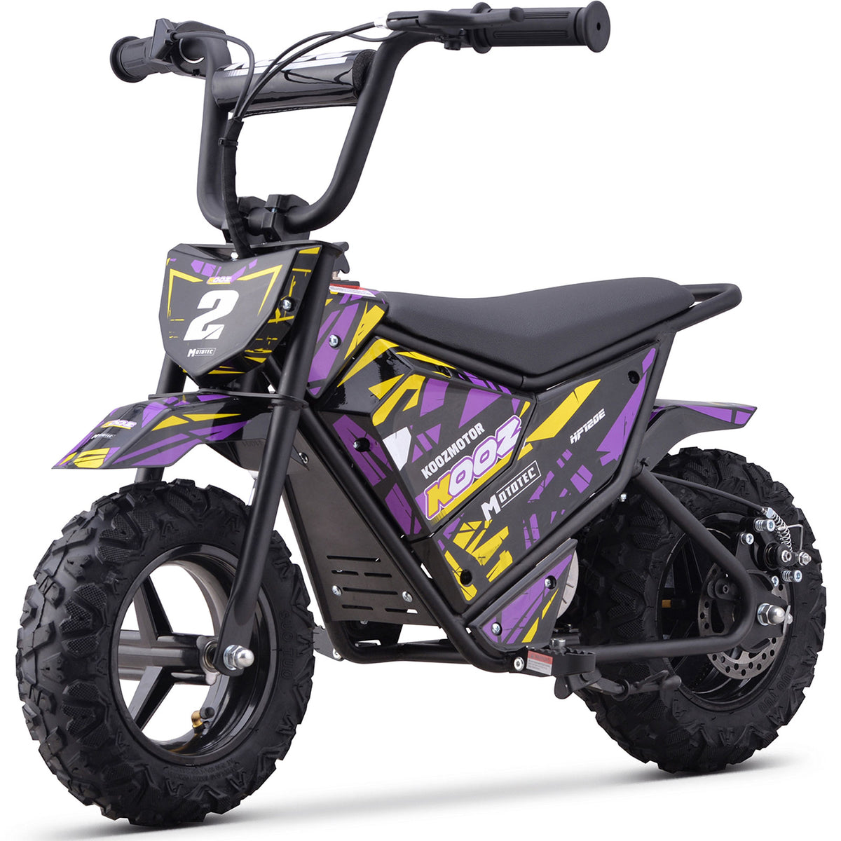 MotoTec 24v 250w (HP120E) Electric Powered Mini Bike Purple by SalePriced.net