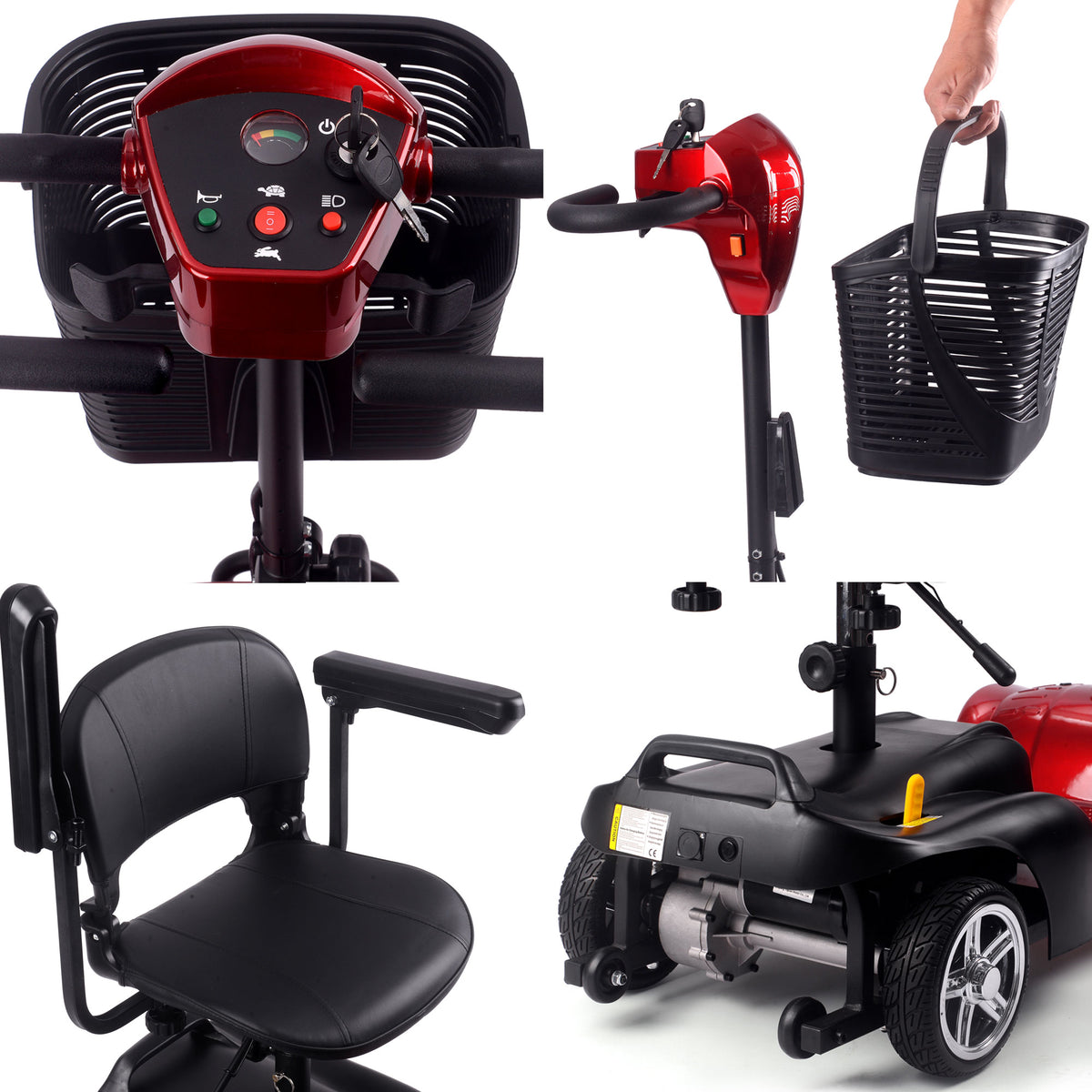 MotoTec Mobility Scooter 24v 250w Red by SalePriced.net
